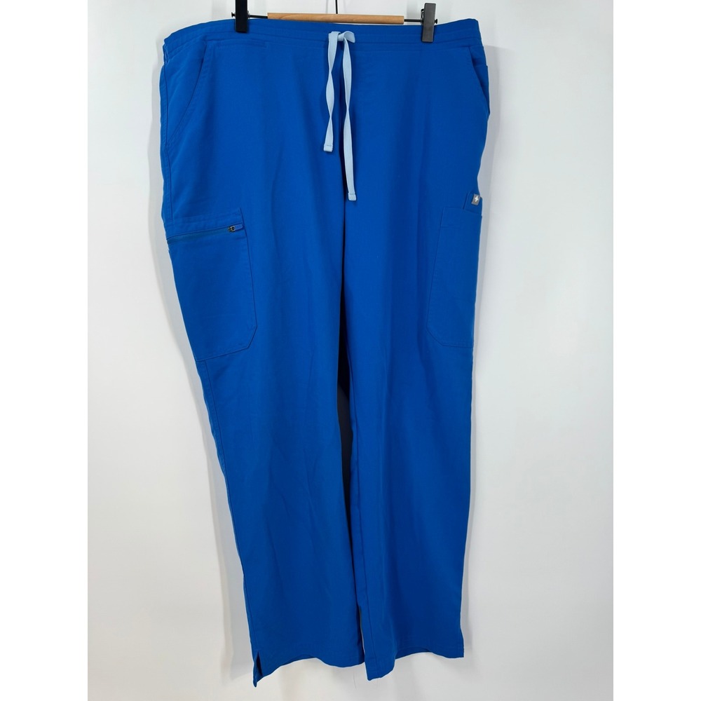 FIGS Royal Blue Technical Collection Cargo Scrub Pants XL‎ Petite TW2000P Womens